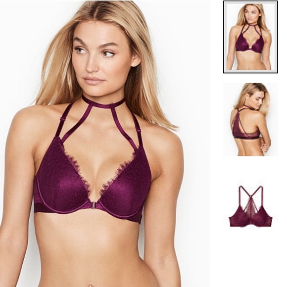 Victoria Secret Very Sexy V-back lightly lined plunge bra NWT - Picture 1 of 6